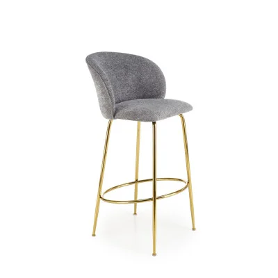 CHAIR H 116, GRAY / GOLD